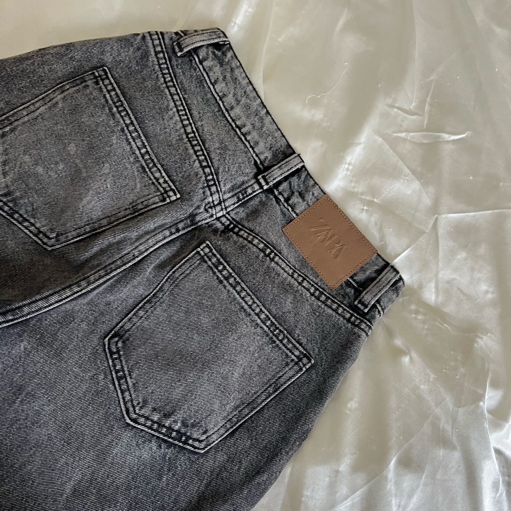 Zara Charcoal Denim Jeans
